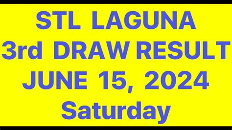 stl laguna 3rd draw result today|STL Result Today, June 26, 2024 .